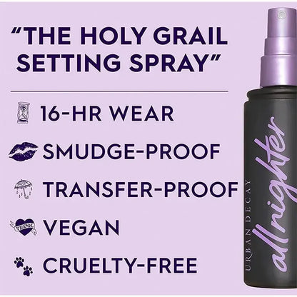 Urban Decay Setting Spray Makeup Fast-Forming Film Moisturizing Matte Non-Sticky Spray Anti-Sweat Anti-Smudge 118ml